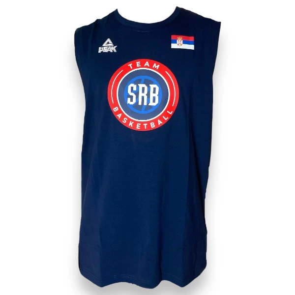 BASKETBALL REPRESENTATION SHIRT OF SERBIA - NAVY, PEAK-2