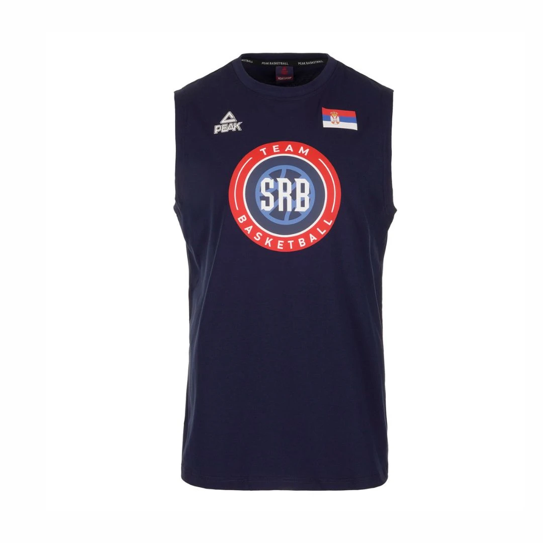 BASKETBALL REPRESENTATION SHIRT OF SERBIA - NAVY, PEAK-1