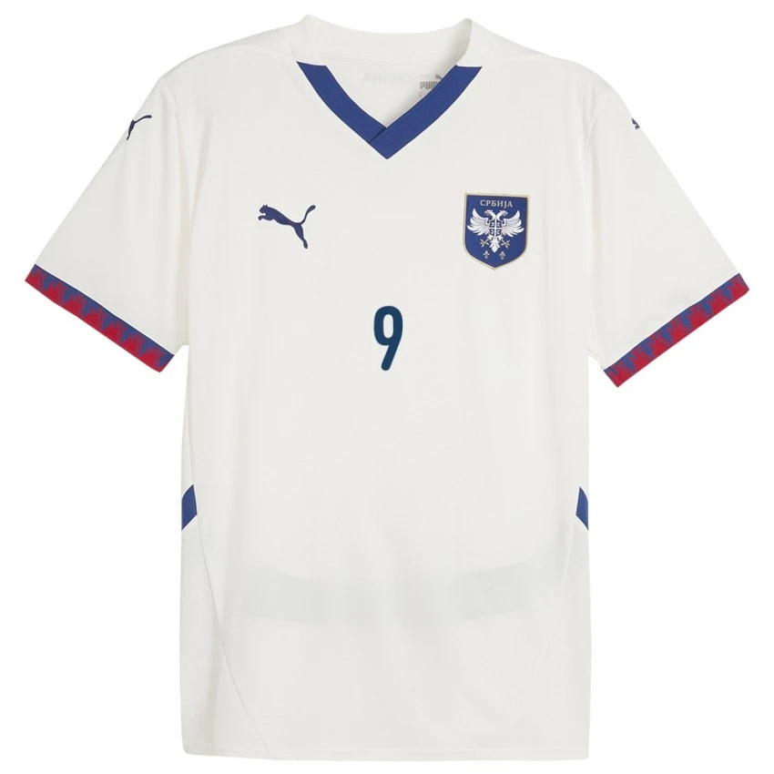 MITROVIC 9  FOOTBALL JERSEY SERBIA WHITE-2