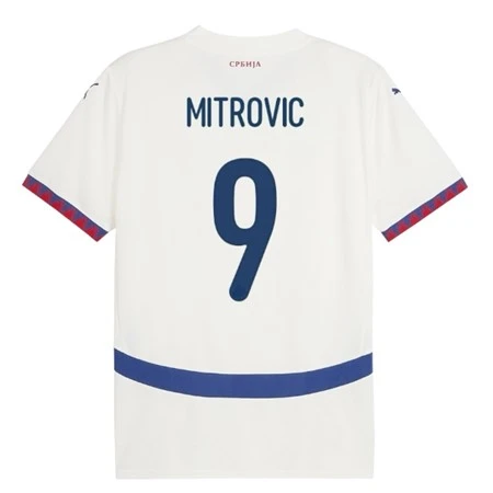 MITROVIC 9  FOOTBALL JERSEY SERBIA WHITE-1