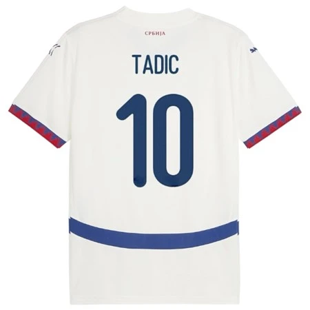 TADIC 10 FOOTBALL JERSEY SERBIA WHITE-1