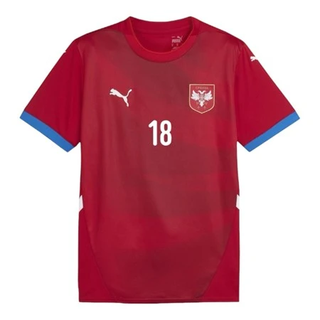 VLAHOVIC 18 FOOTBALL JERSEY SERBIA-2