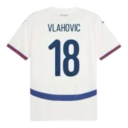 VLAHOVIC 18 FOOTBALL JERSEY SERBIA WHITE-1