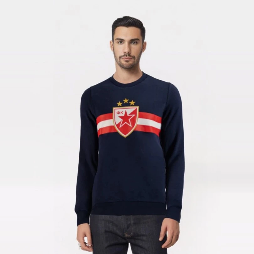 FK CRVENA ZVEZDA MACRON CHILDREN'S SWEATSHIRT BLUE 22/23-3