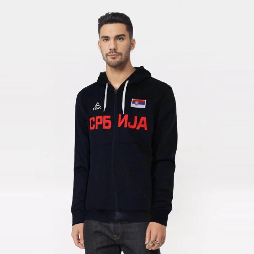 SWEAT SHIRT SRBIJA OF THE SERBIAN NATIONAL BASKETBALL TEAM, NAVY-2