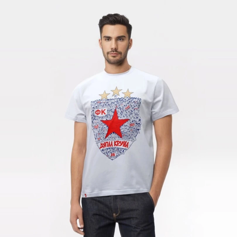 DOUBLE CROWN CHILDREN T-SHIRT RED STAR BELGRADE-2