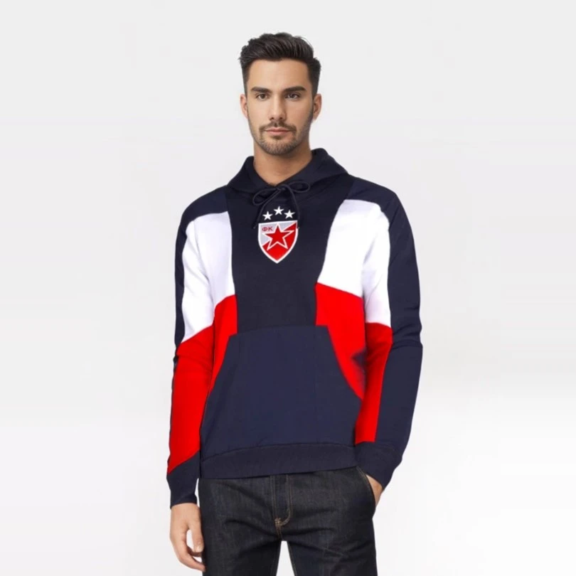 Adult sweatshirt Red Star Belgrade - Coat of arms I Serbianshop.com-2