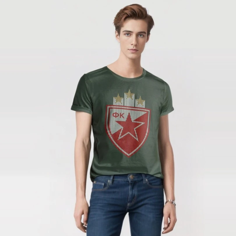 FC RED STAR T-SHIRT - COAT OF ARMS-3