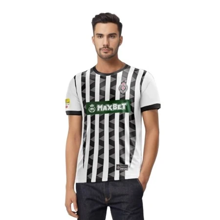 FK PARTIZAN JERSEY 24/25 HOME BLACK WHITE REPLICA-1