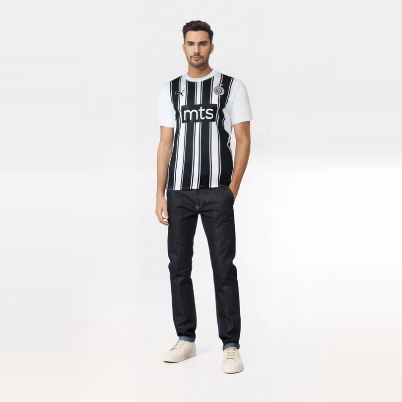 FC PARTIZAN PUMA BLACK-WHITE JERSEY | SERBIANSHOP.COM-3