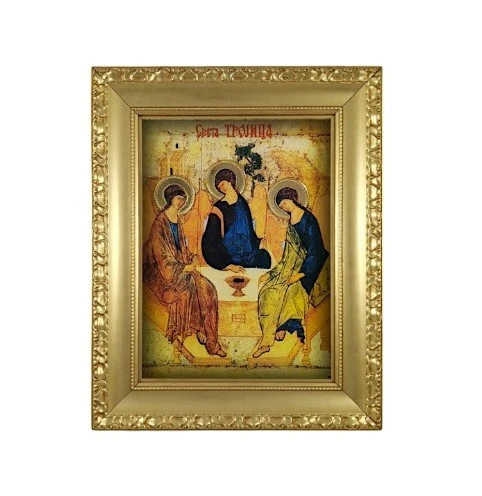 ICON OF THE HOLY TRINITY, SPIRITS 38x32 cm - gilded-1