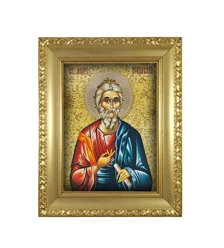 ICON OF SAINT ANDREW THE FIRST CALLED 38x32 cm - framed icon-1