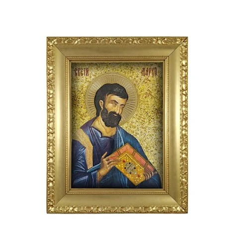 ICON OF SAINT MARK, MARKOVDAN 38x32 cm - gilded, framed-1