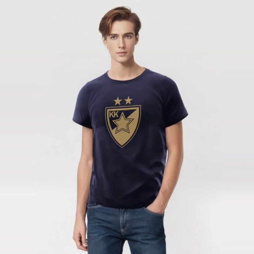 BC RED STAR T-SHIRT GOLDEN COAT OF ARMS NAVY BLUE-3