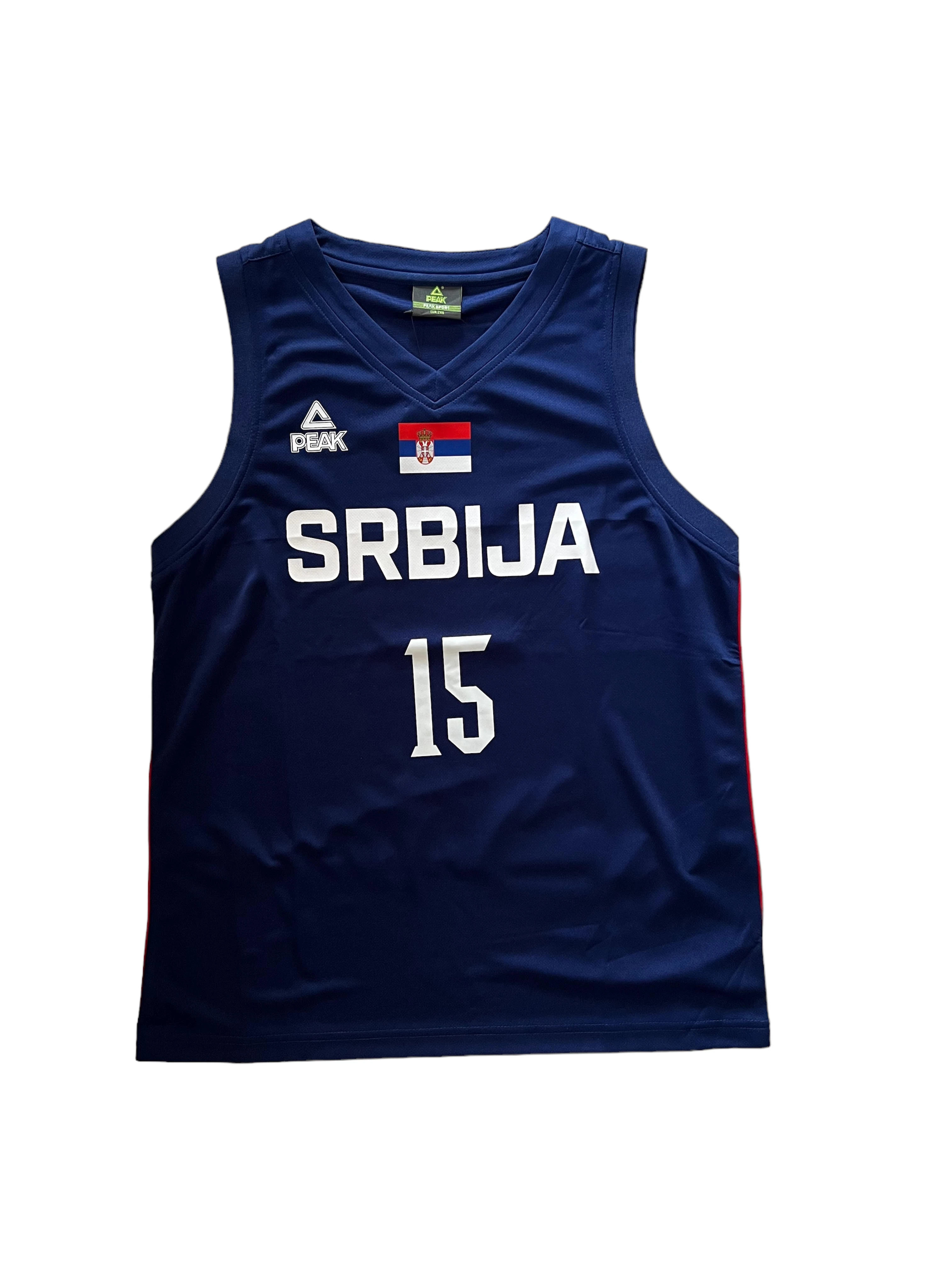 JUNIOR BASKETBALL JERSEY SERBIA BLUE PEAK-2