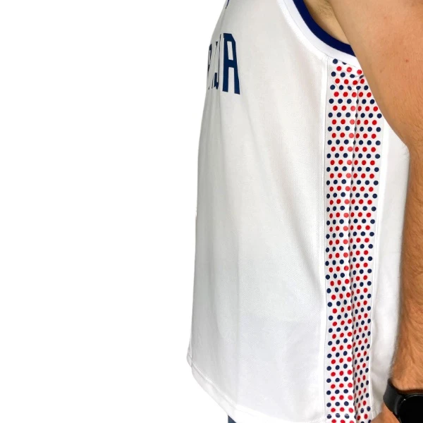 SERBIA OI 2024 BASKETBALL JERSEY - MEN'S, WHITE, PEAK, WITH PRINT-4