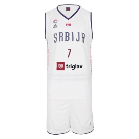  BASKETBALL KIT JERSEY AND SHORTS OF SERBIA BOGDANOVIĆ 7 WHITE-2