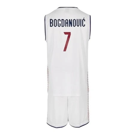  BASKETBALL KIT JERSEY AND SHORTS OF SERBIA BOGDANOVIĆ 7 WHITE-1