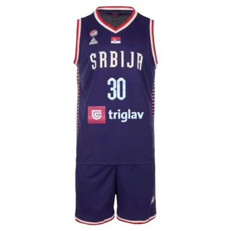 BASKETBALL KIT JERSEY AND SHORTS OF SERBIA OI 2024 AVRAMOVIC 30-2