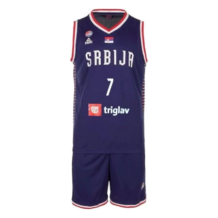 BASKETBALL KIT JERSEY AND SHORTS OF SERBIA OI 2024 BOGDANOVIC 7-2