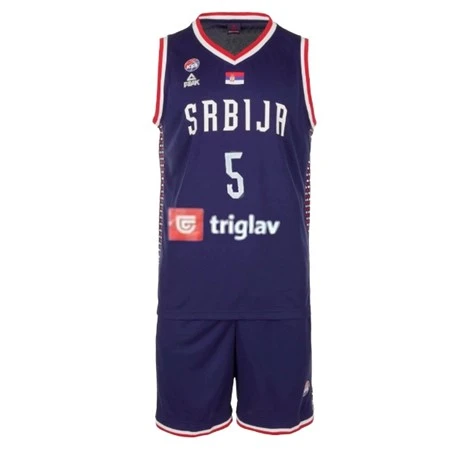 BASKETBALL KIT JERSEY AND SHORTS OF SERBIA OI 2024 JOVIC 5-2