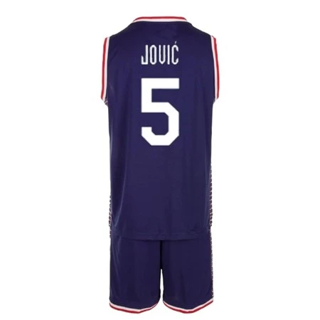 BASKETBALL KIT JERSEY AND SHORTS OF SERBIA OI 2024 JOVIC 5-1