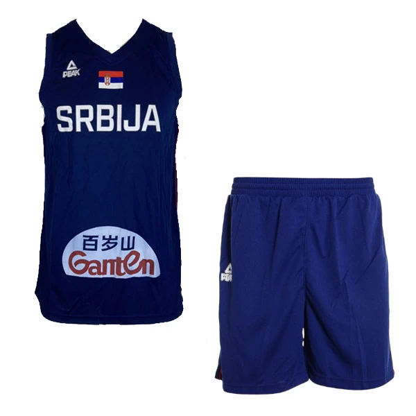 BASKETBALL KIT SERBIA JERSEY AND SHORTS 2021 BLUE-1