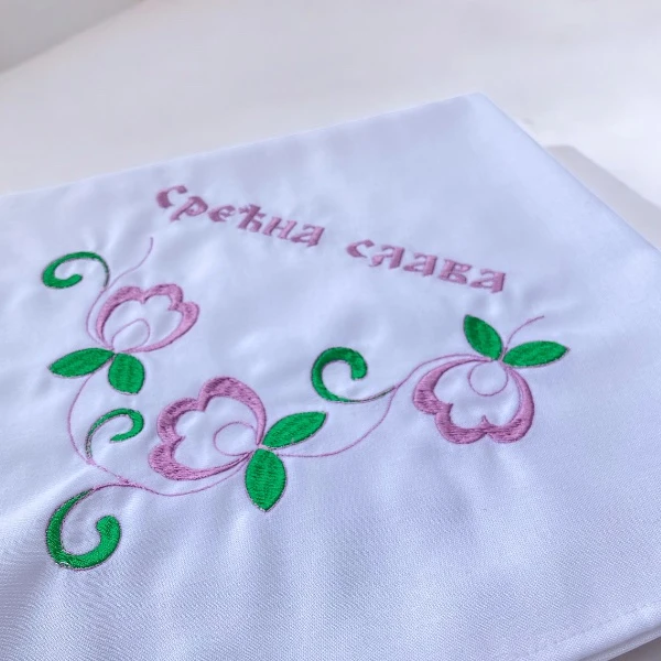 CLOTH FOR CELEBRATION CAKE, EMBROIDERED CANVAS-2