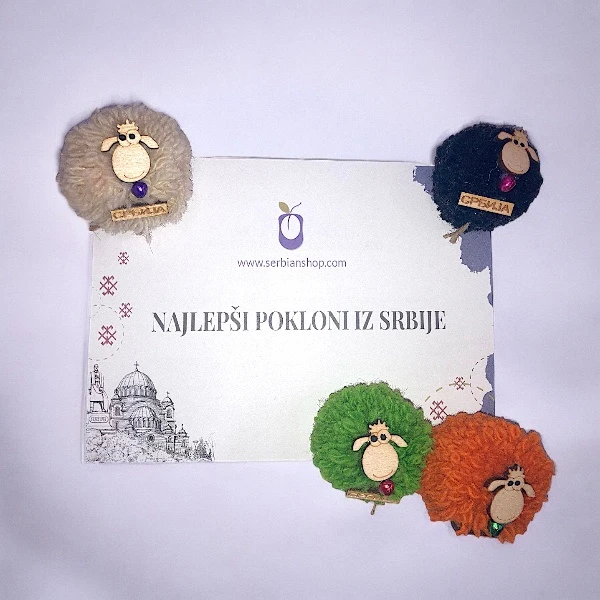 Magnet Sheep - wool-3