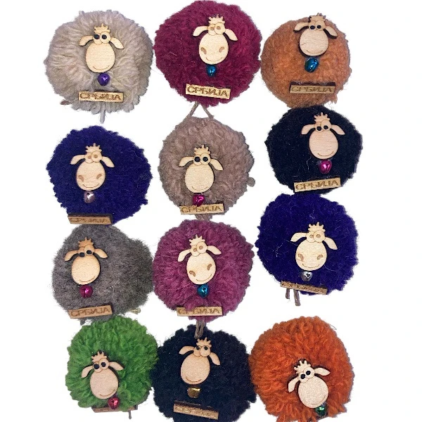 Magnet Sheep - wool-2