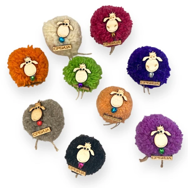 Magnet Sheep - wool-1