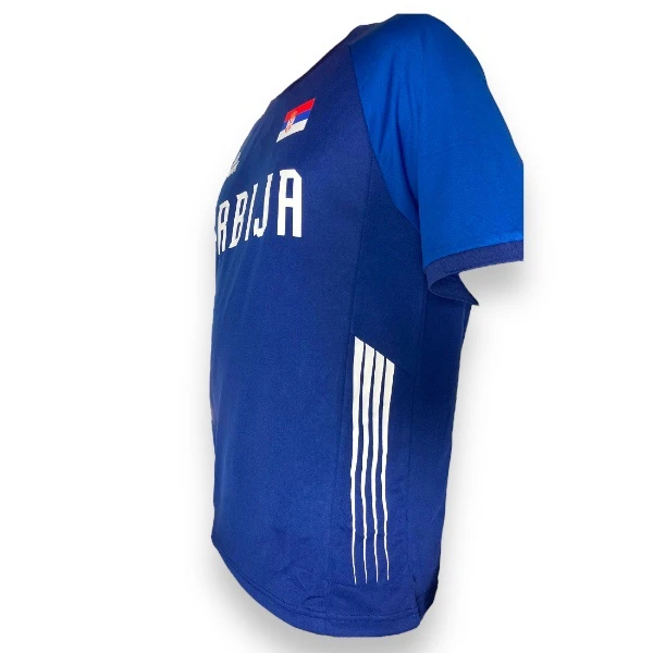 WARM-UP T-SHIRT OF THE BASKETBALL REPRESENTATION OF SERBIA - BLUE-3