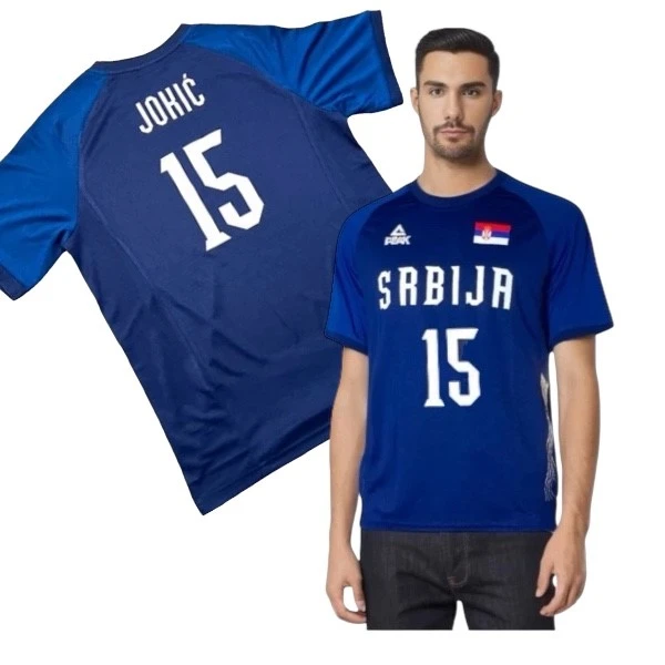 WARM-UP T-SHIRT OF THE BASKETBALL REPRESENTATION OF SERBIA - JOKIĆ 15-1