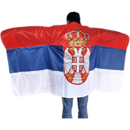 Navijačka Zastava Srbije za oblačenje-1