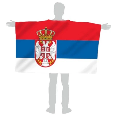 Navijačka Zastava Srbije za oblačenje-3