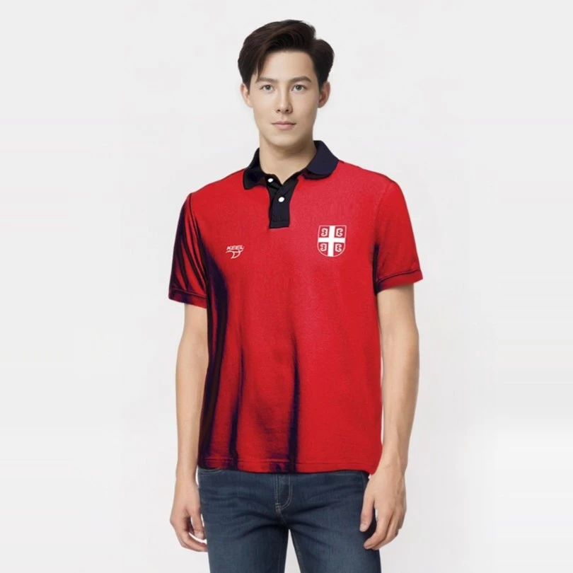 POLO SHIRT SERBIAN NATIONAL WATER POLO TEAM,KEEL, RED 2032-2