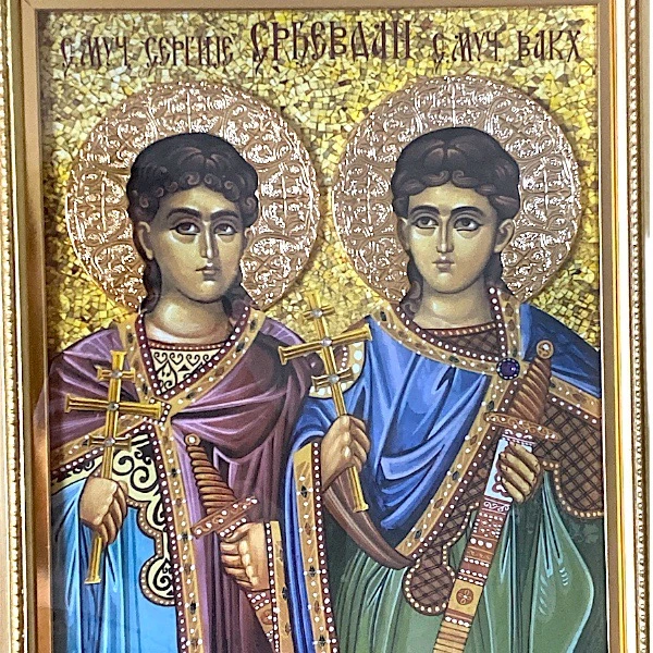 Slava Icon Saints Sergius and Bacchus 41x33-2