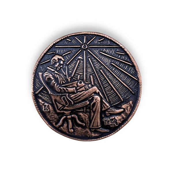 SOUVENIR MAGNET ROUND TESLA-3