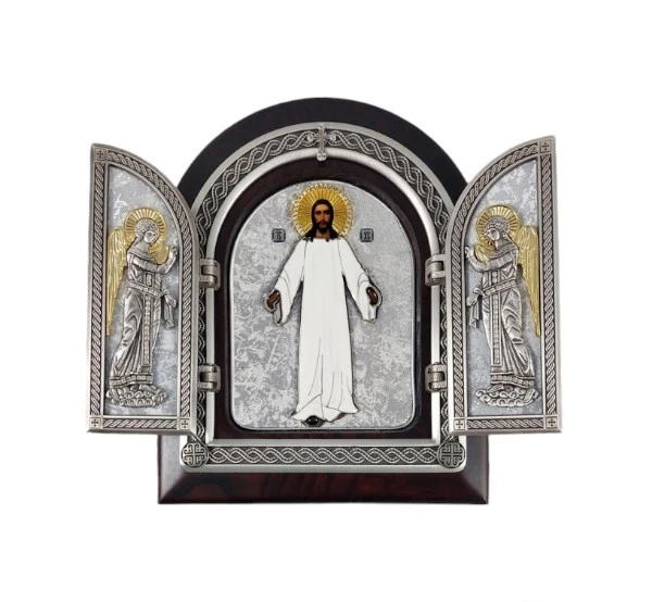 TRIPTYCH LORD LAVRA 22x18cm - wooden, gilded-1