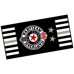 FK Partizan Serbia National Coat of Arms Red Star Belgrade 